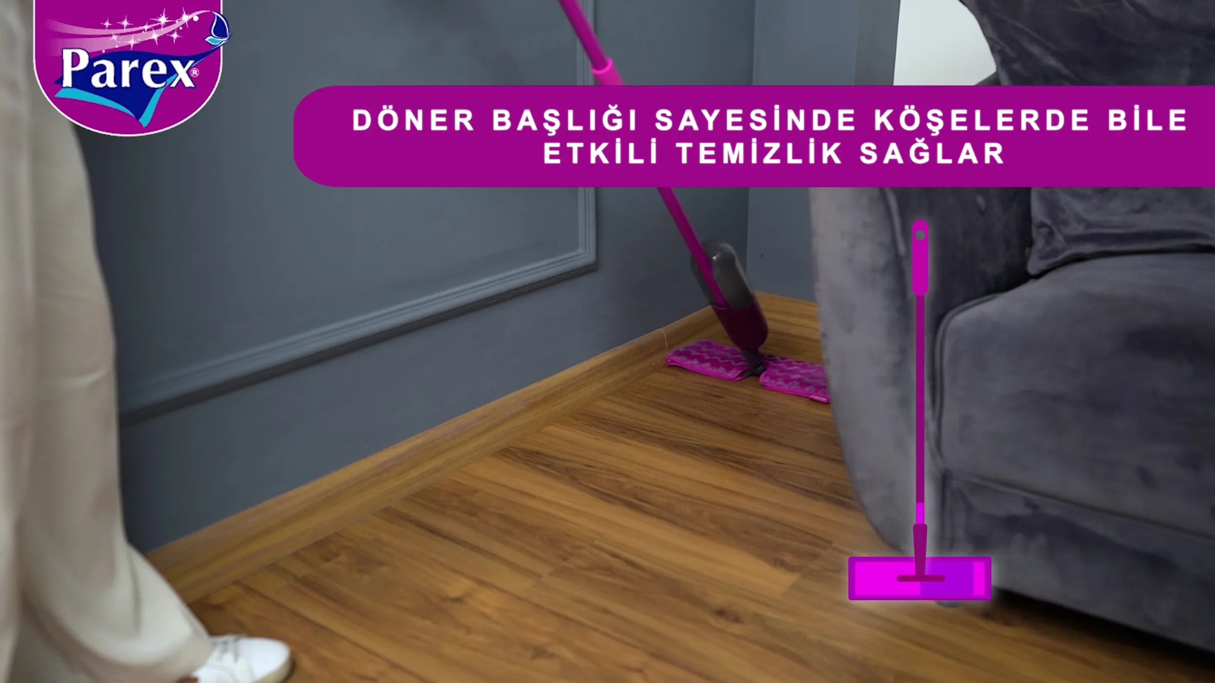 Parex — Ürün tanıtım filmi — Spray Mop